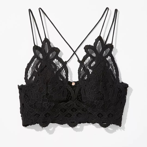 NWT Free People Bohemian Adella Bralette in Black - Picture 10 of 15